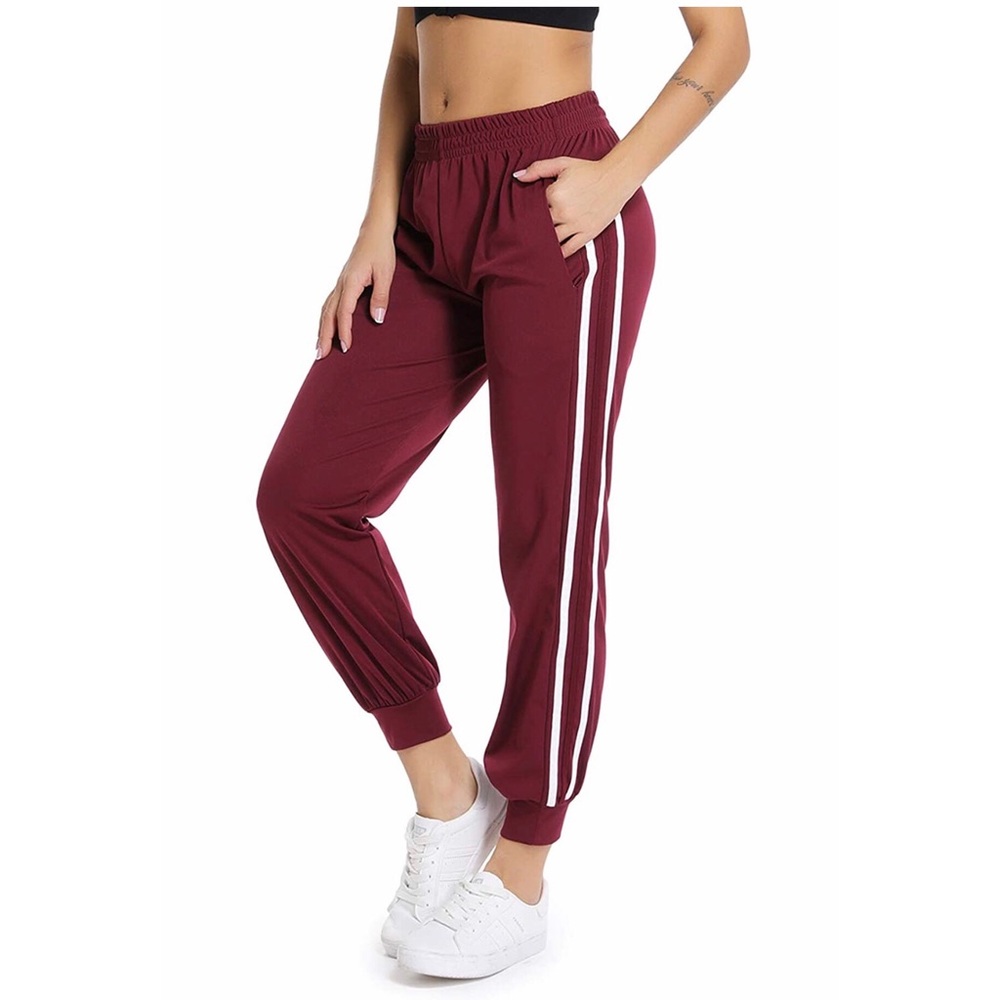 Track joggers with drawstring
